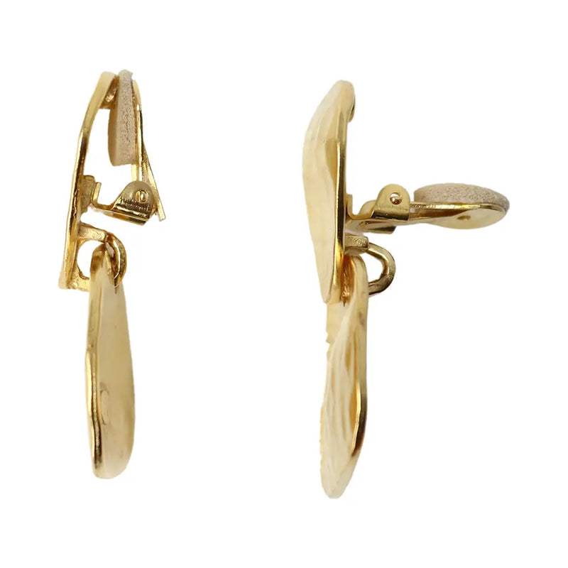Gold Hammered Drop