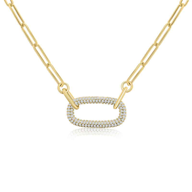 Pave Gold Link