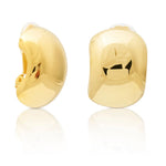 Polished Gold Clip Hoop