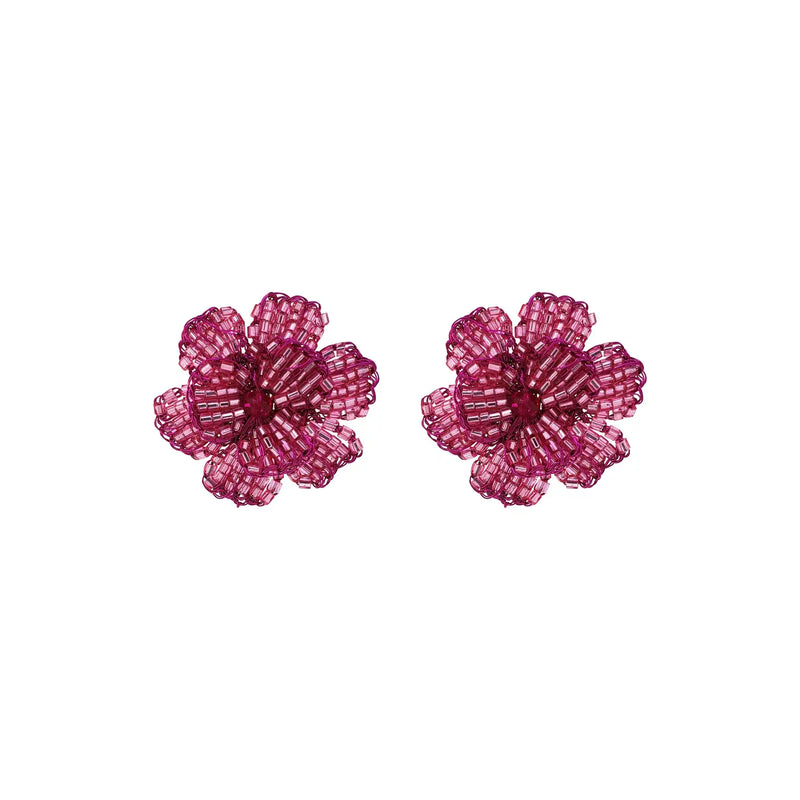 Pink Flora Earring