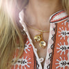 Double Acorn Charm Necklace