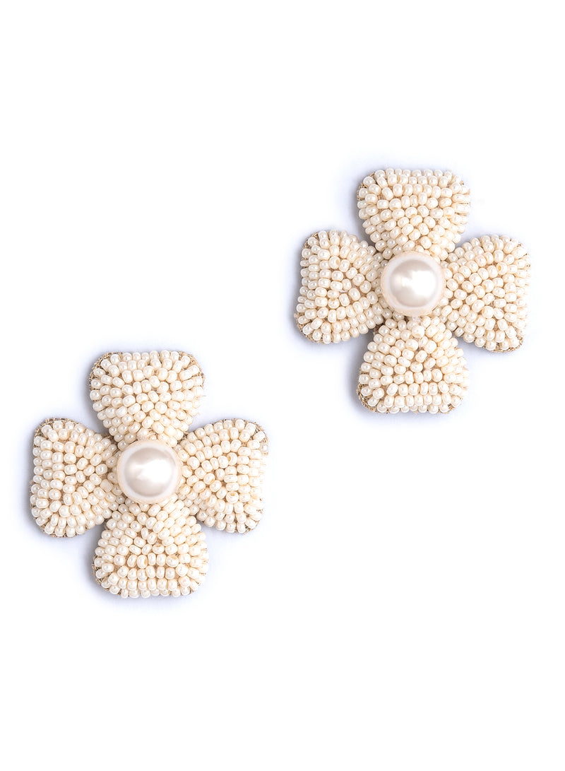 Pearl Flower Stud