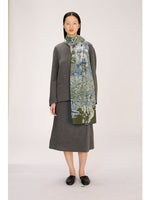 SCARF / ETOLE 100 WOOL SILK PIRANESI KHAKI