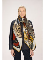 SCARF / ETOLE 70 PAPILLONS WHITE