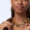 GOLD BUCKLE COLLAR NECKLACE
