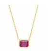 East West Bezel Center Stone Necklace