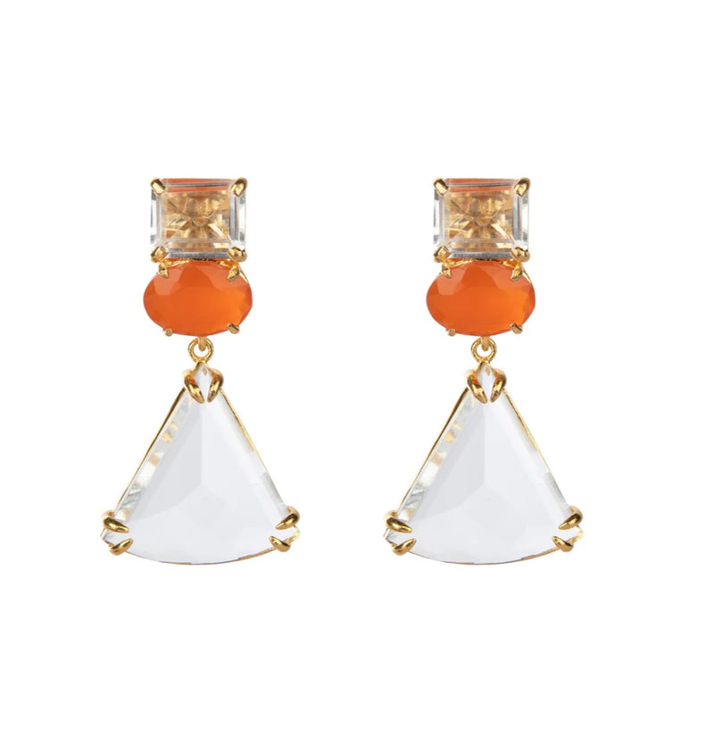 Carnelian White Topaz