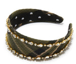 OLIVE GREEN BRIGITTE CRYSTAL TRIM