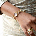 Blandine Chain Bracelet - Clear Quartz