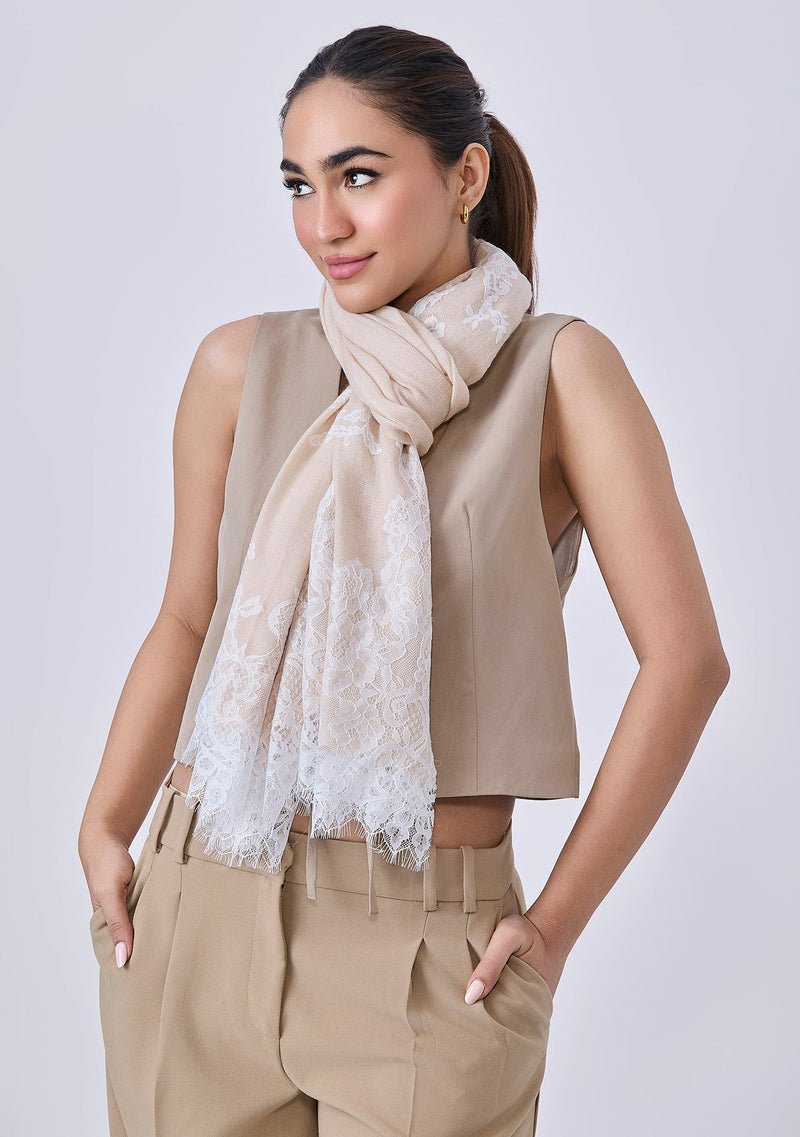 Jolene Beige Scarf