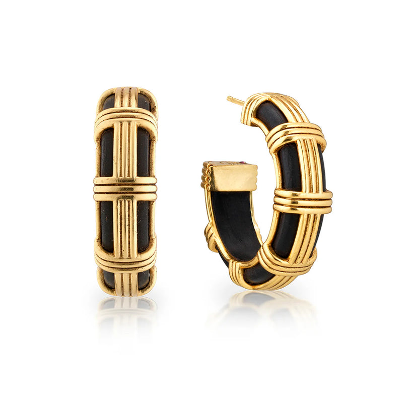 Gaia Cage Hoop Earrings