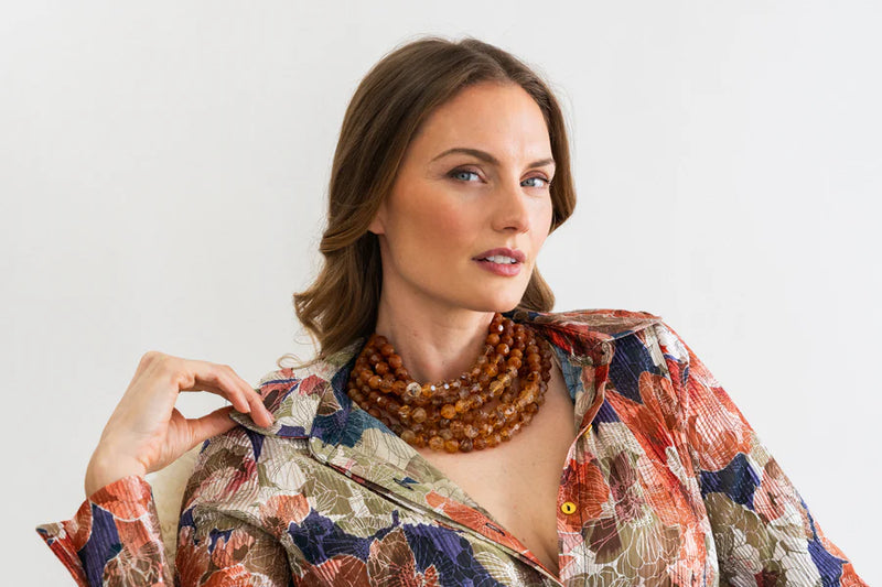 BELLA GRADATED TORTOISE NECKLACE