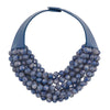 BELLA MARBLE BLUE DENIM NECKLACE