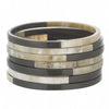 Natural Horn Set Of 7 Bangles With Lacquer