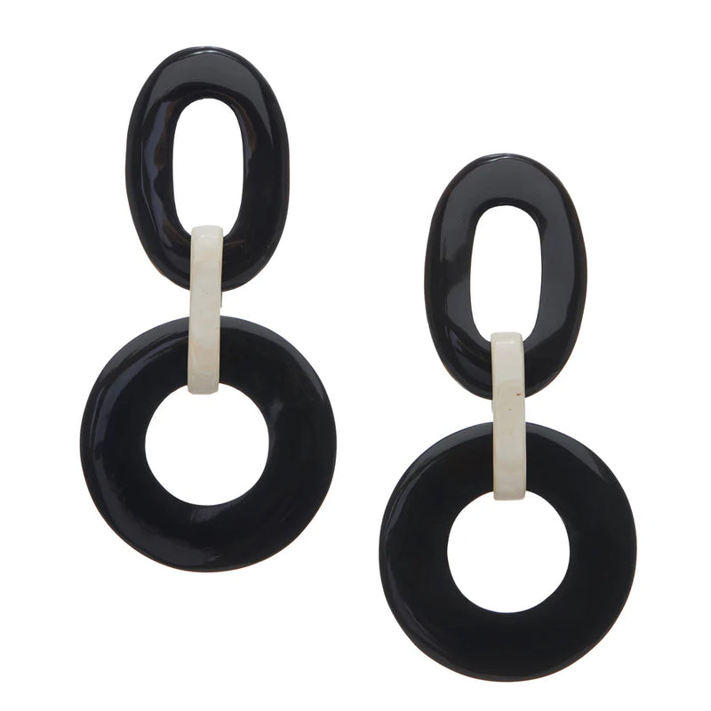 Natural Horn Drop Earring On Post