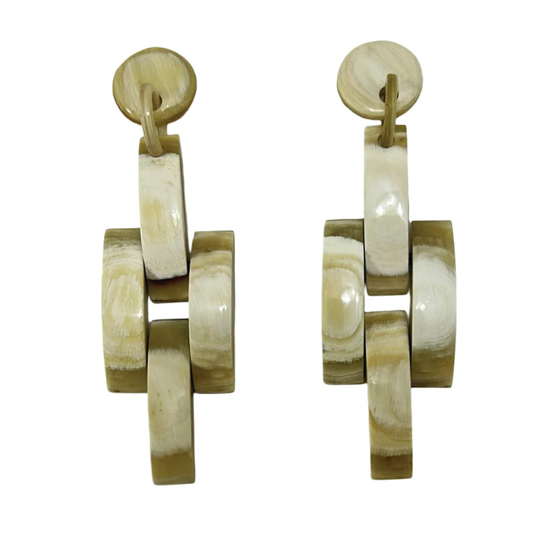 Genuine Horn GeometricFlat links On Post