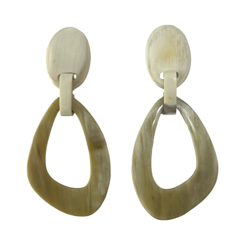 Genuine Horn Light Color Abstract Shape