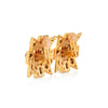 GOLD MALTESE CROSS CLIP EARRINGS