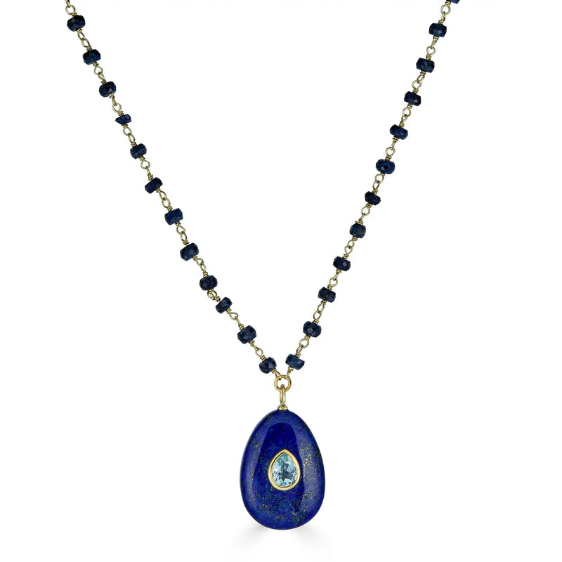 Blue Lapis Pendant Necklace