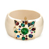EMERALD CENTER IVORY MALTESE CROSS BRACELET