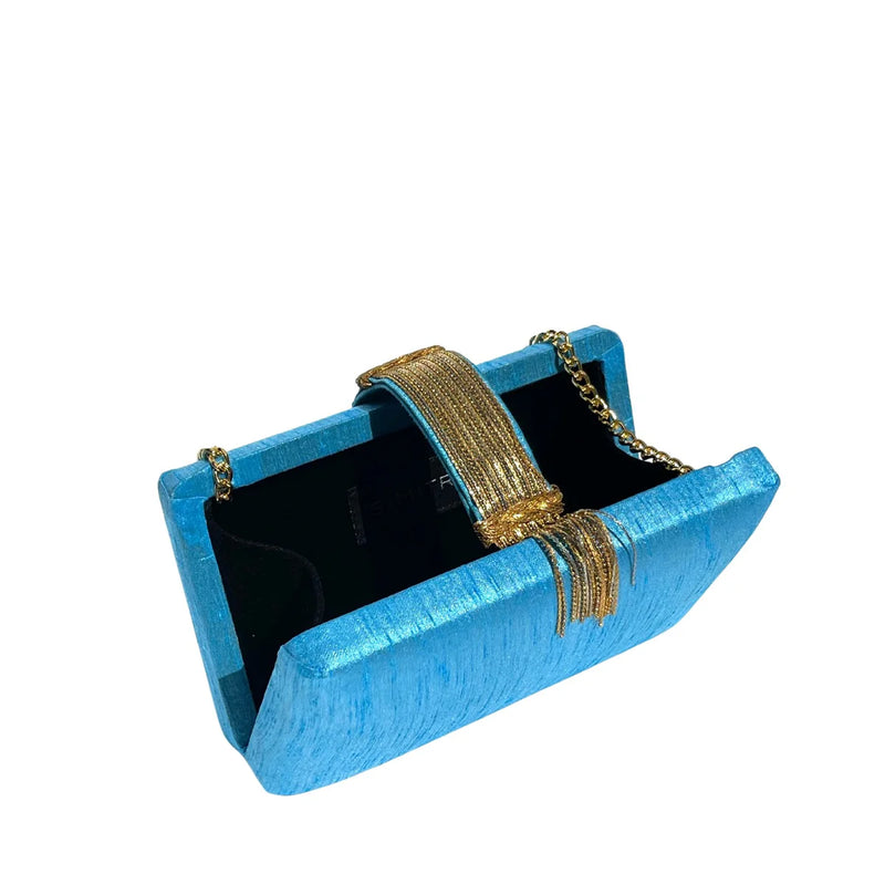 Sky Fringe Clutch