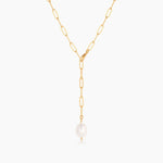 Lea Pearl Lariat Necklace