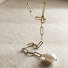 Lea Pearl Lariat Necklace