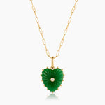 Malene Green Jade Clip