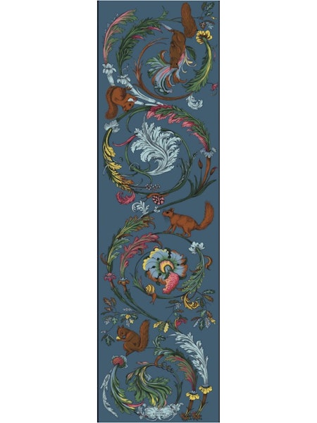 SCARF / ETOLE 55 ROCOCO DUCK BLUE