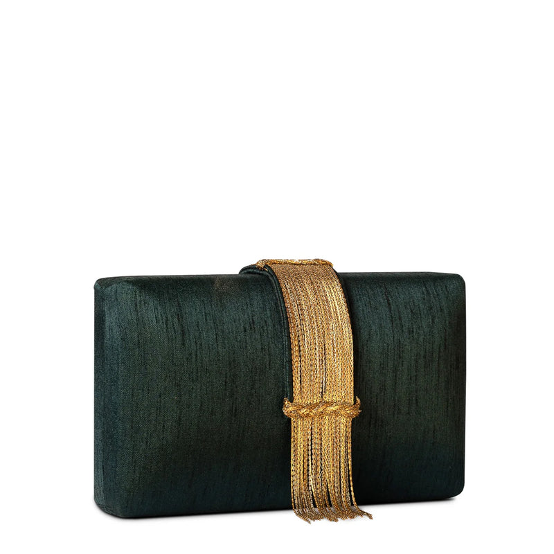 Teal Fringe Bag