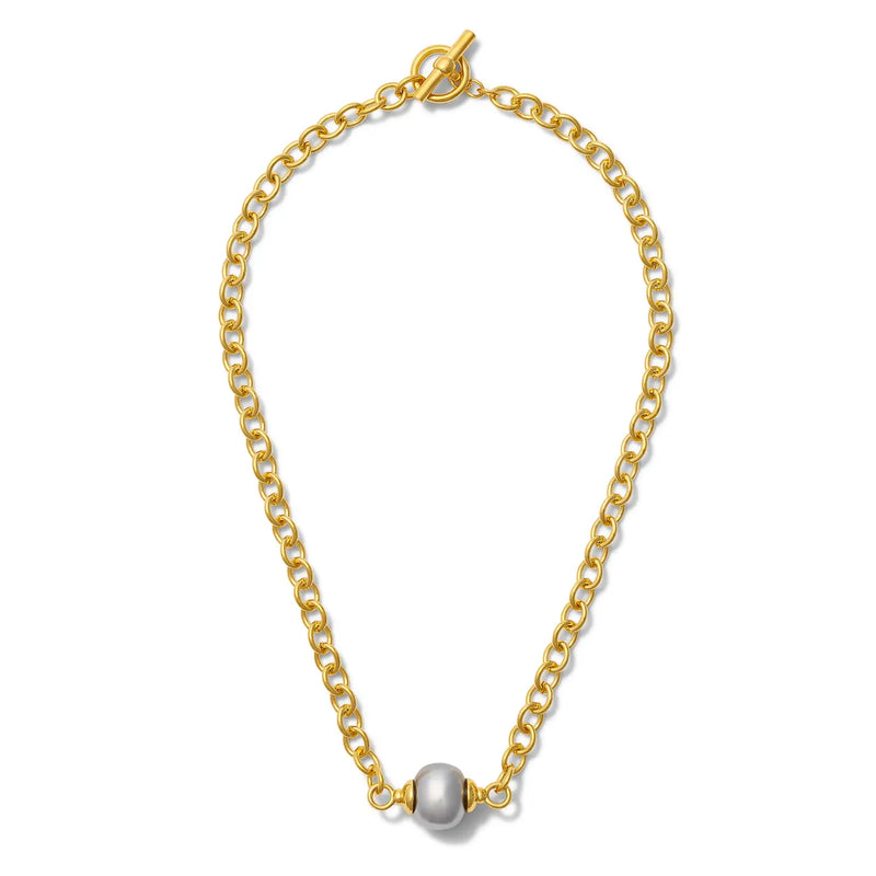Grey Essential Pebble Pearl Necklace