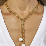 Essential Pebble Pearl Lariat