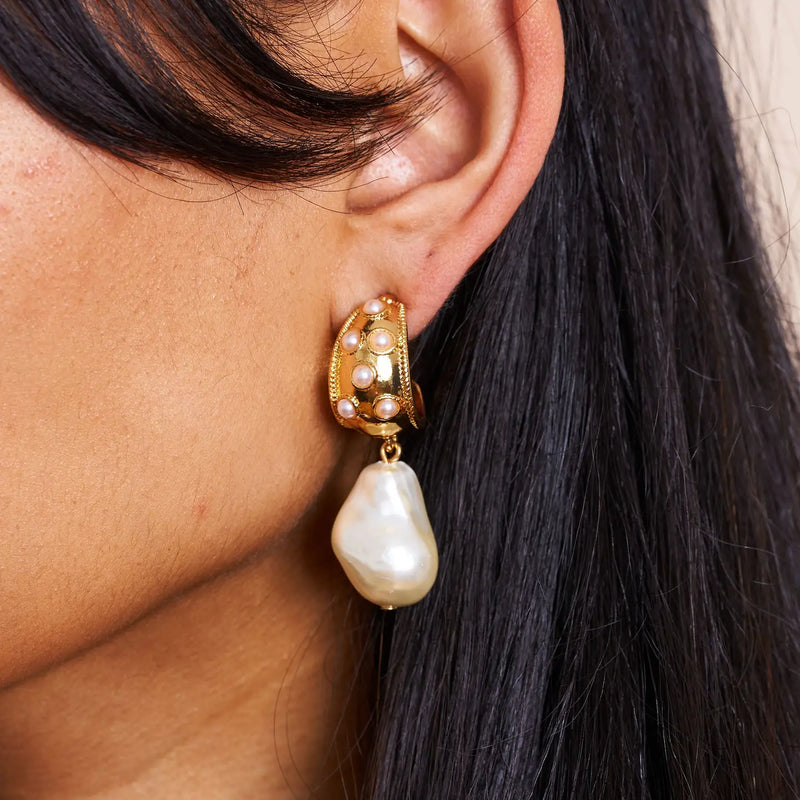 Gold Half Hoop