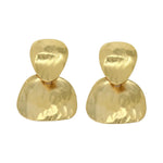 Gold Hammered Drop