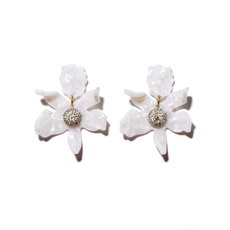 lily white jewellery Small white crystal lily – Susan's Jewelry Collection